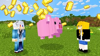 ふしぎなブタの貯金箱！？【マインクラフト】 のサムネイル