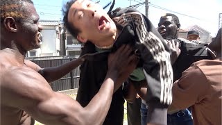 【その後の動画】引退したガードマンの家クレーンで解体してみたドッキリ