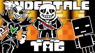 Undyne, A Random Robot, and Last Breath Sans..? Undertale Tag Genocide Route Ending