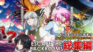 【4人ホラー】全パートにおまけつき一気見！怒りのあまり自由と正義の元バックルームを破壊する【Escape The Backrooms】【Backrooms Break】【ゆっくり実況】 のサムネイル