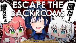 【 Escape the Backrooms 】フブみこさん、あおくゆを捕まえてバックルームを歩きまわったらどうなる❓【ホロライブ/さくらみこ】 のサムネイル