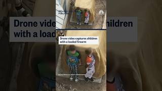 Drone video captures children with a loaded firearm