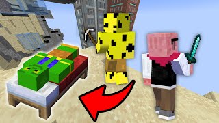 【マイクラ】寝ている友達を守れ！？ベッドウォーズPVPで奇跡が...