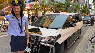 友達の車をパトカーに改造してパトロールしてみた