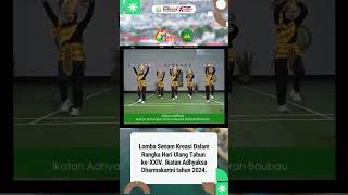 Lomba Senam Kreasi Dalam Rangka Hari Ulang Tahun ke-XXIV Ikatan Adhyaksa Dharmakarini tahun 2024.