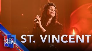 “Violent Times” - St. Vincent (LIVE on The Late Show)
