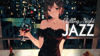 [Chill Night Jazz] "Just for today, I'll forgive you." [Embraced by the neon lights of the building]